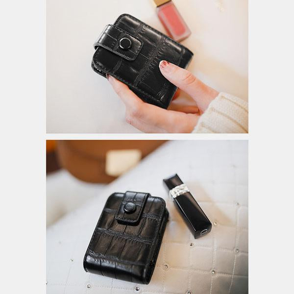 Lippenstiftetui mit Spiegel, süße tragbare Make-up-Tasche