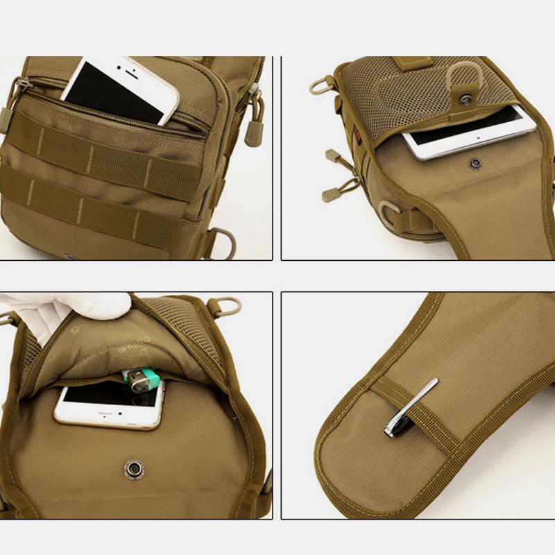 4-Wege-Verwendung Camouflage Multifunktionale Outdoor-Schultertasche