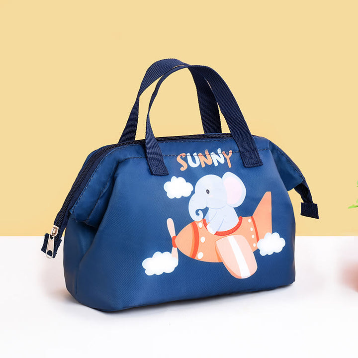 Cartoon-Lunchpaket für Studenten, verdickte Aluminiumfolie, Isolierungshandtasche