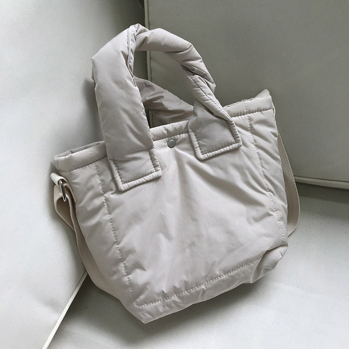 Leichte, gesteppte Handtasche für Damen, große, weich gepolsterte Umhängetasche