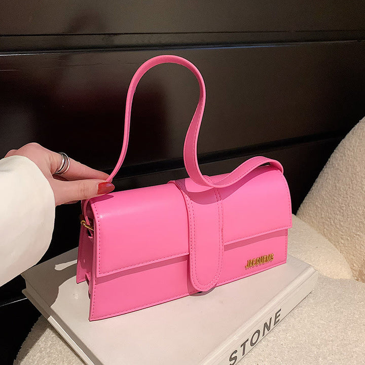 Umhängetasche für Damen, einfarbig, quadratisch, elegante Dating-Tasche
