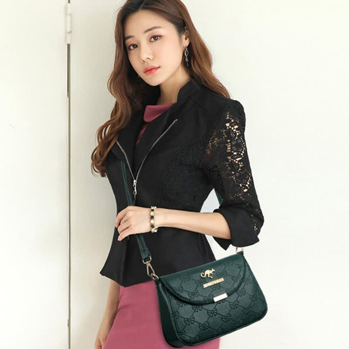 Kleine Umhängetaschen für Frauen Leder Schulter Geldbörsen PU Casual Handtasche