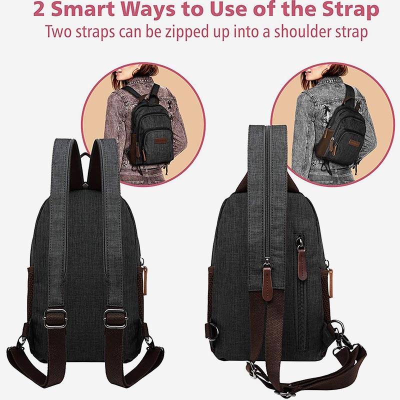 Robuster Sling-Rucksack mit großer Kapazität und Diebstahlschutz