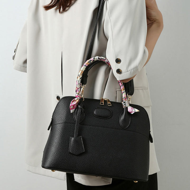 Top-Griff-Tasche für Frauen Vintage dünner Seidenschalgriff