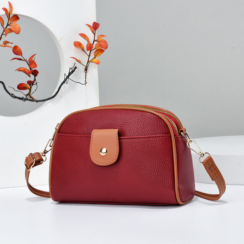 Weiche Handytasche für Damen, elegante Umhängetasche mit abnehmbarem Riemen