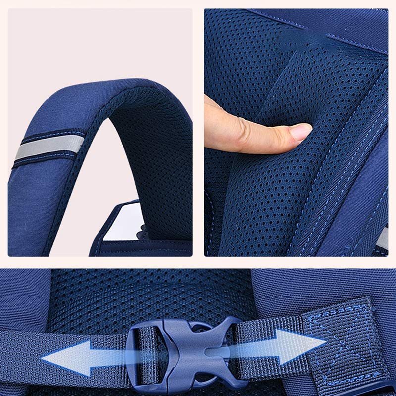 Rucksack für Mädchen und Jungen, Vorschule, Grundschule, Büchertasche mit reflektierendem Design