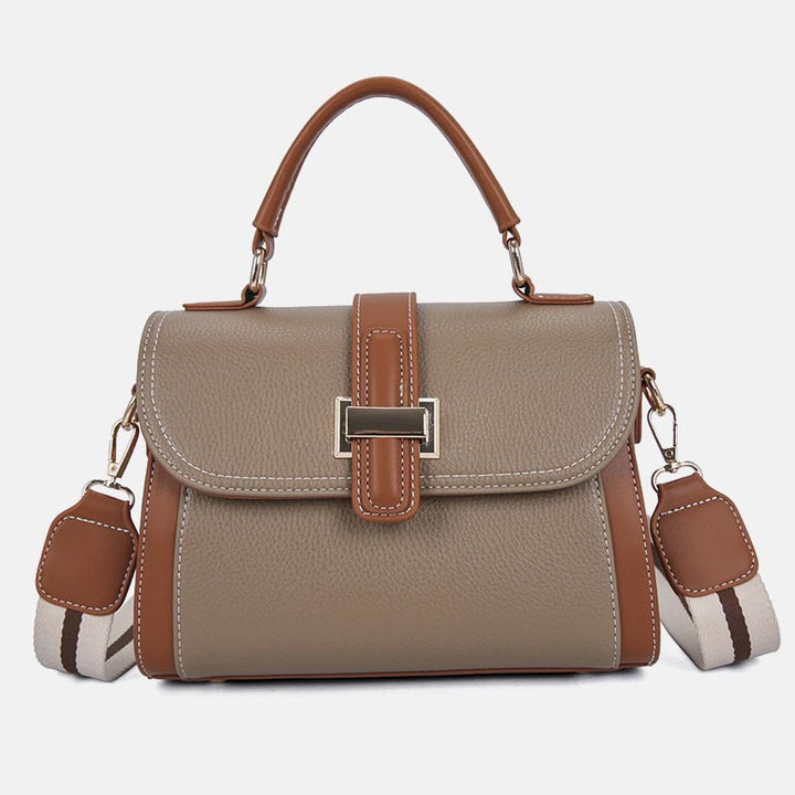 Top-Griff-Tasche für Damen PU-Leder Minimalistische Umhängetasche