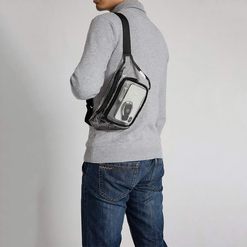 Gürteltasche für Damen, zum Laufen im Freien, Fitness, wasserdichte PVC-Tasche