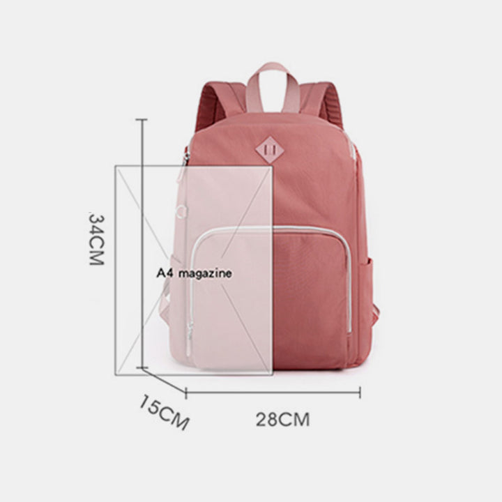 Diebstahlsicherer Rucksack für Damen, leicht, klassisch, einfach, wasserdicht, lässiger Reise-Tagesrucksack