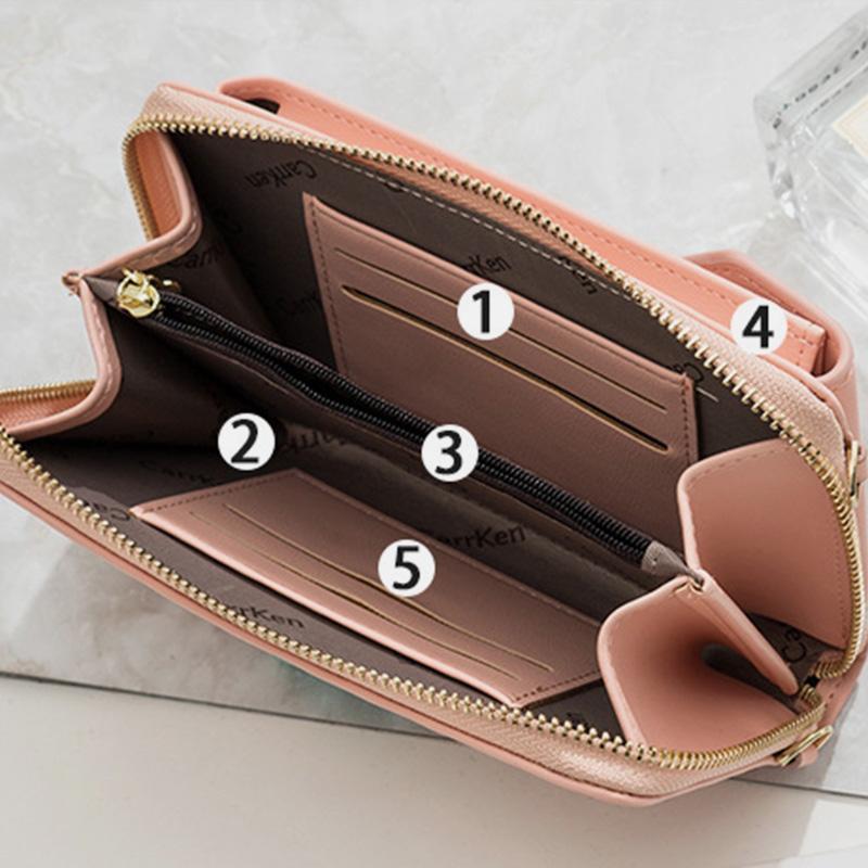 Solide Telefontasche mit mehreren Taschen und großem Fassungsvermögen