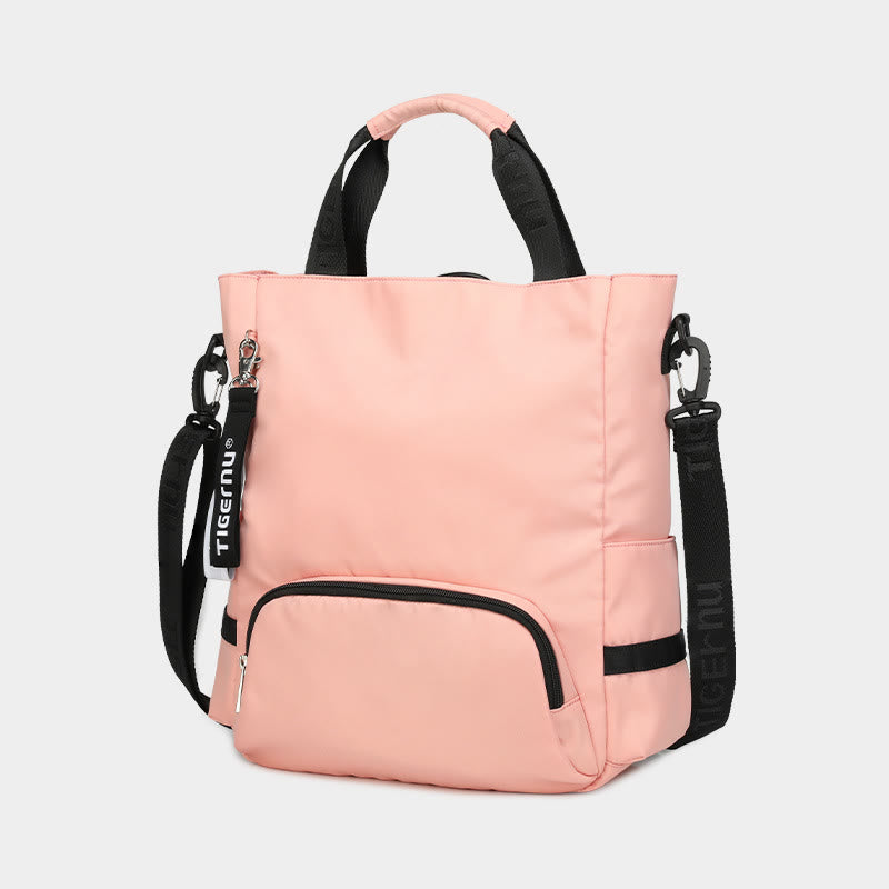 Leichte Umhängetasche, umwandelbarer Rucksack, lässige Handtasche, Büchertasche