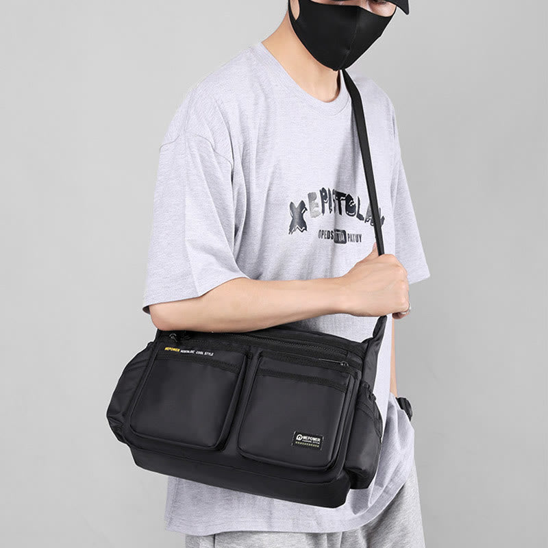 Klassische Reisetasche für Männer, Robuste große Umhängetasche aus Nylon