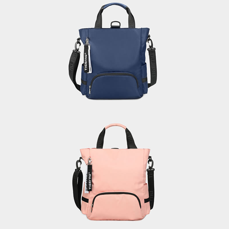Leichte Umhängetasche, umwandelbarer Rucksack, lässige Handtasche, Büchertasche