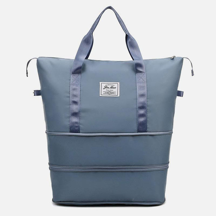 Reisetasche mit doppelter Erweiterung für Damen, groß, leicht, Oxford-Reisetasche