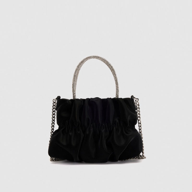 Abendtasche für Damen mit Strasssteinen, tragbare Umhängetasche mit Kette