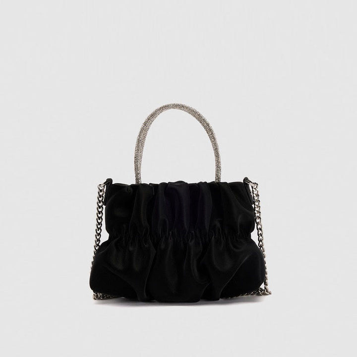 Abendtasche für Damen mit Strasssteinen, tragbare Umhängetasche mit Kette