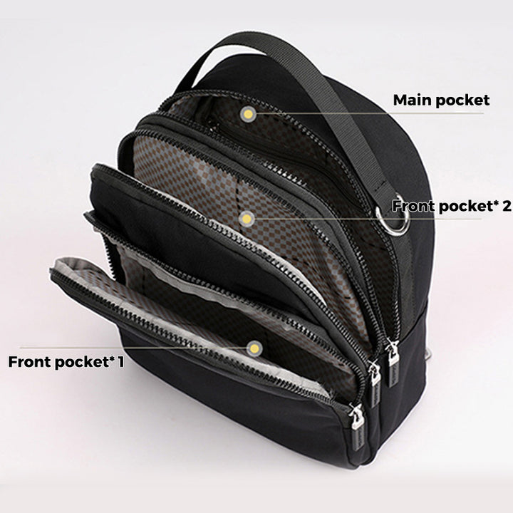 2-Wege-Verwendung Wasserdicht Leichte Casual Rucksack Schultertasche