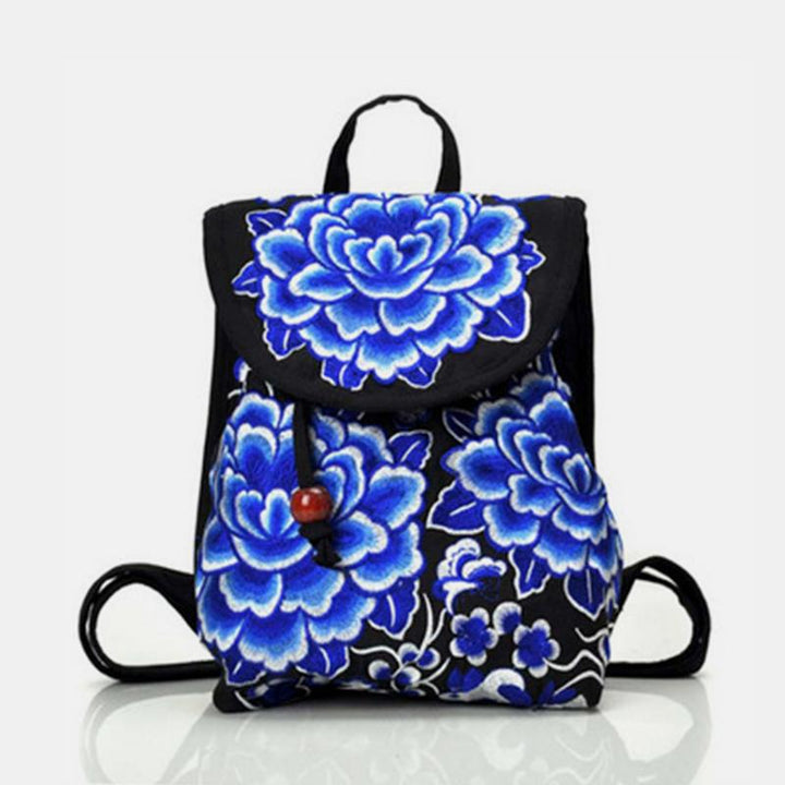Reiserucksack mit ethnischer Vintage-Stickerei