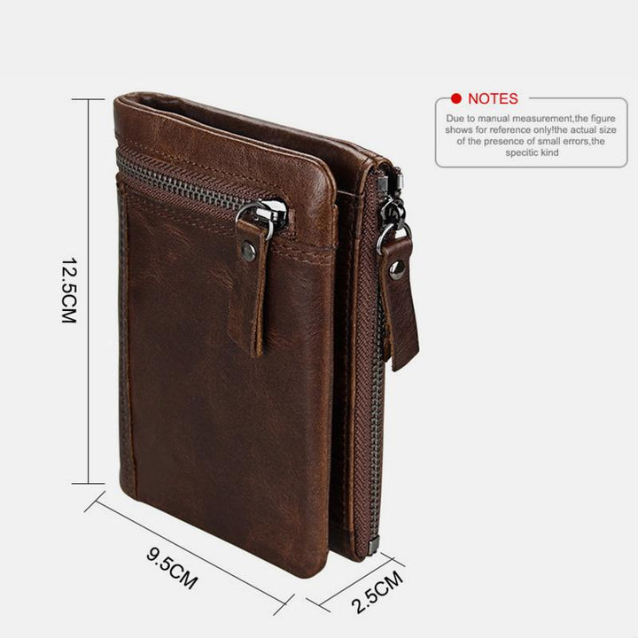 RFID Crazy Horse Leder Geldbörse
