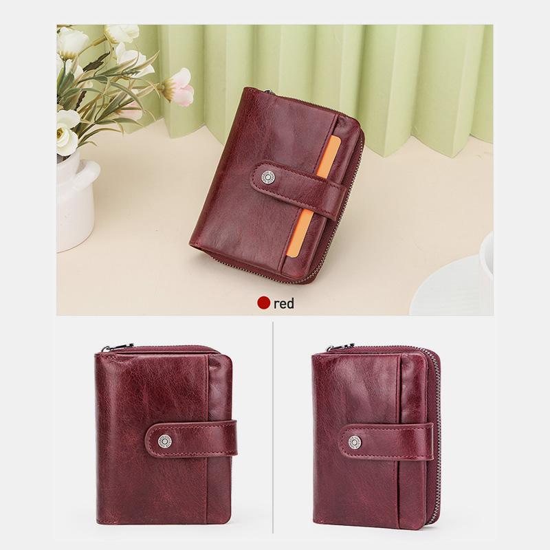 RFID Multifunktionale Leder Vintage Geldbörse