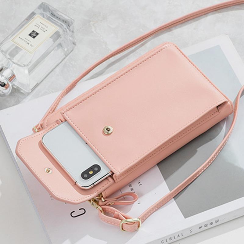 Solide Telefontasche mit mehreren Taschen und großem Fassungsvermögen