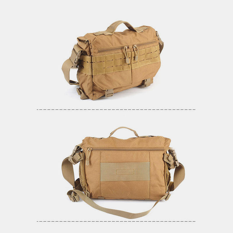 Herren Militär Messenger Bag Umhängetasche Reisetragetasche mit mehreren Fächern
