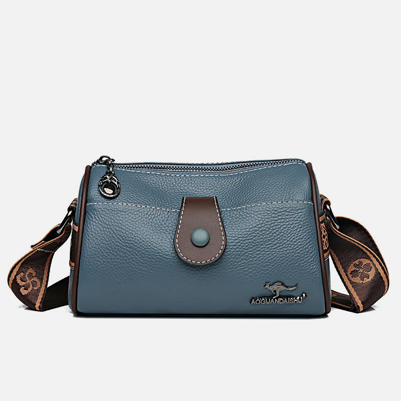 Retro Lady Unterarm Tasche Breiter Riemen Einfache Frauen Umhängetasche