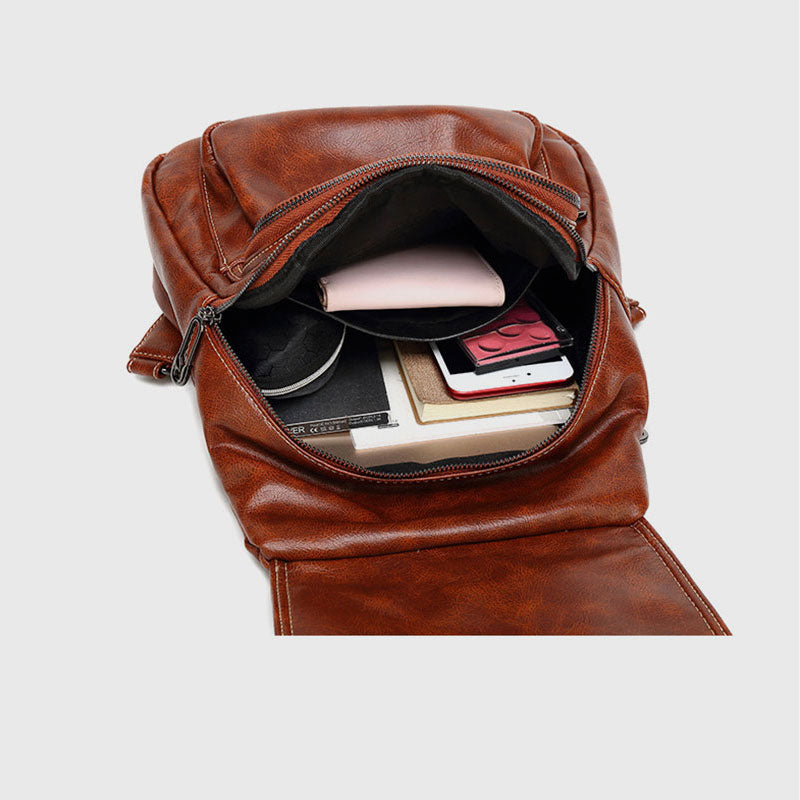 Damen Modischer Rucksack, Geldbörse, multifunktionales Design, Umhängetasche mit Schultergurt
