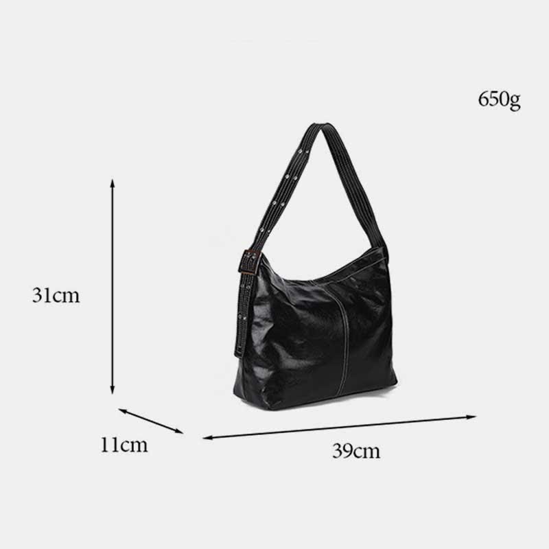 Hobo-Handtasche, Geldbörsen für Damen, große Tragetasche aus Leder, Umhängetasche
