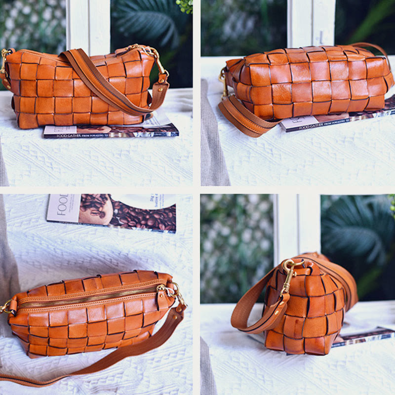 Umhängetasche für Damen, breiter Riemen, Retro-Tasche mit großem Fassungsvermögen