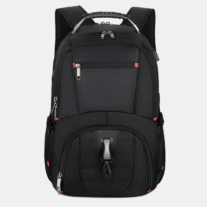 Extragroßer Business-Laptop-Rucksack mit mehreren Taschen und USB-Ladegerät