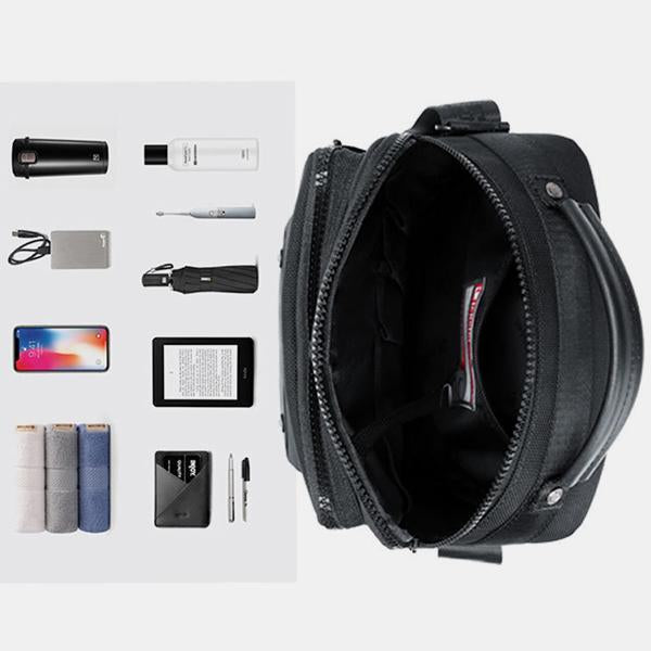 Leichte Umhängetasche mit mehreren Taschen