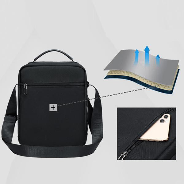 Leichte Umhängetasche mit mehreren Taschen