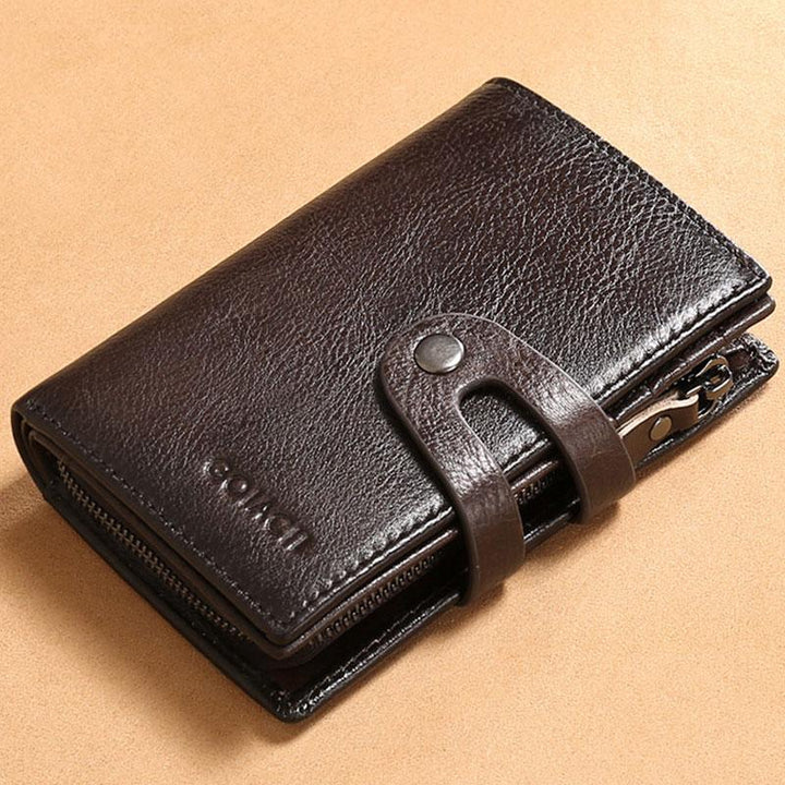 RFID Leder Retro Multifunktionale Geldbörse