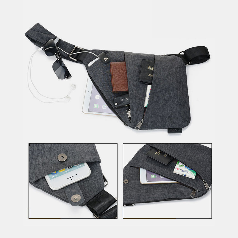 Multifunktionale wasserdichte Schultertasche Brusttasche Sport