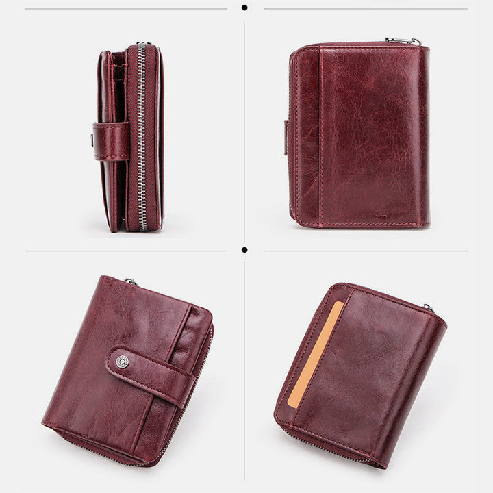 RFID Multifunktionale Leder Vintage Geldbörse