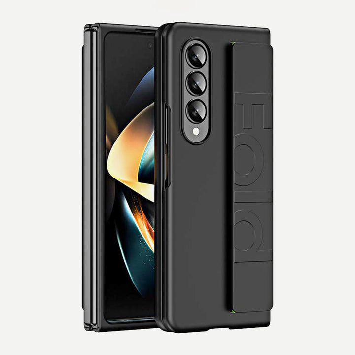 Farbenfrohe Samsung Galaxy Z Fold 2/3/4/5/6 Hülle Handyhülle mit elastischem Handschlaufe