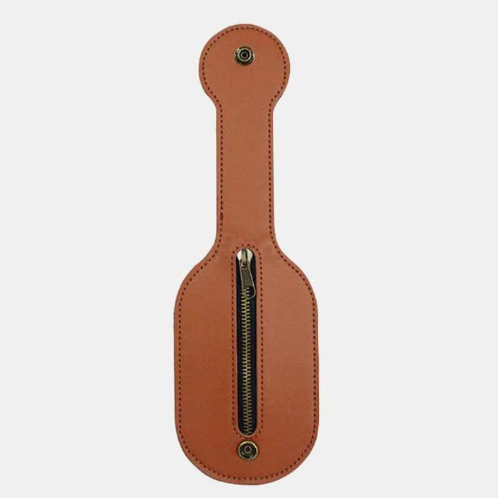 Vintage EDC-Tasche für Männer mit Druckknopf, Leder-Münzgeldbörse, Slapjack