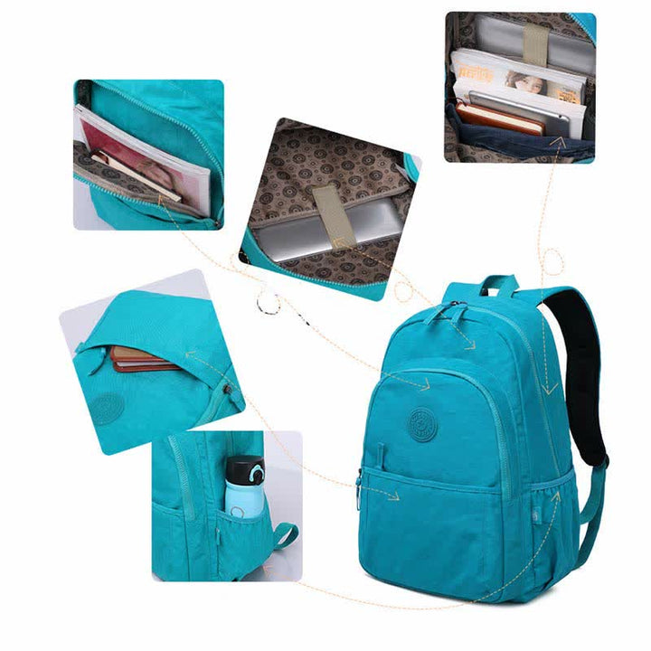 Leichter Wander-Tagesrucksack aus Nylon für den Außenbereich, Reiserucksack für Frauen und Mädchen