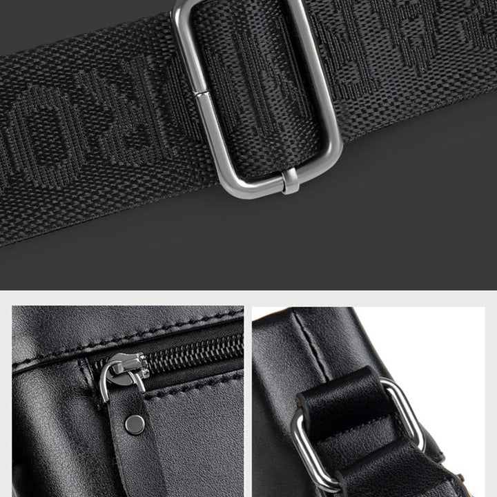 Herren Umhängetasche Umhängetasche Weiches Leder Reisetasche Sling Pack