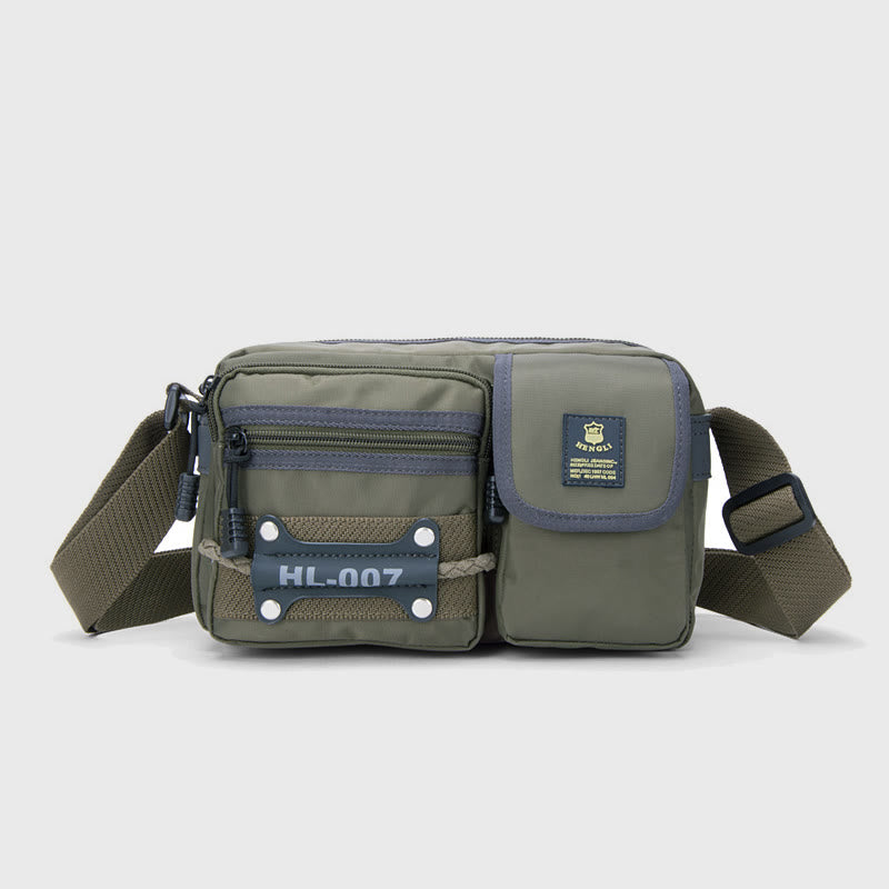 Umhängetasche für Herren, mehrere Taschen, leichte Oxford-Umhängetasche