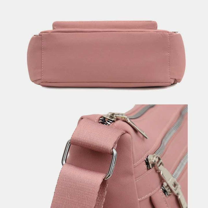 Umhängetasche mit mehreren Taschen für Damen, leicht, geräumig, Schultertasche