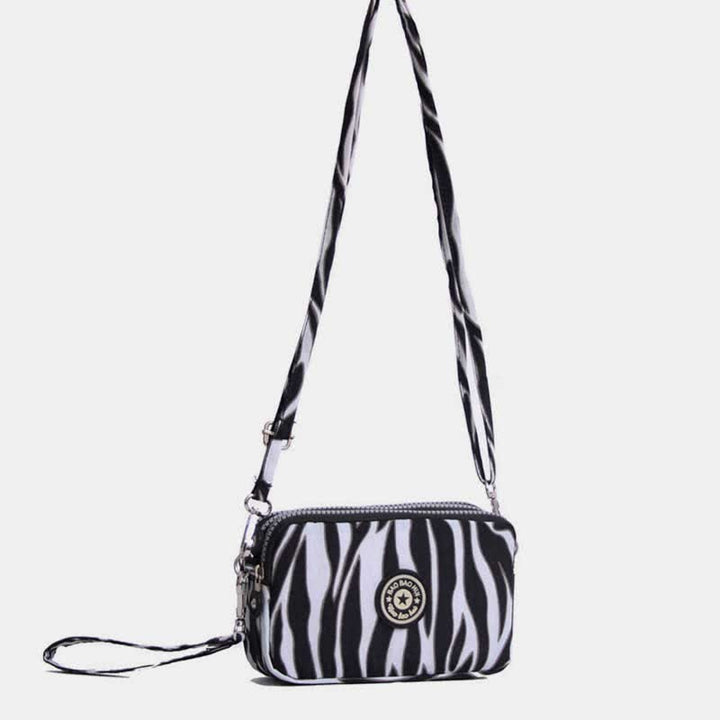3 Zip Mini Umhängetasche Leichte Handy Brieftasche Lange Armband Geldbörsen