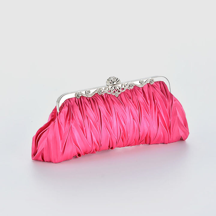 Abendtasche für Frauen Hochzeitsfeier Braut Plissee Kette Tasche