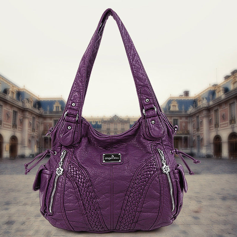 Einfarbige Hobo-Tasche für Damen