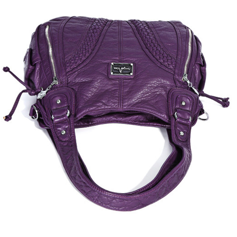 Einfarbige Hobo-Tasche für Damen