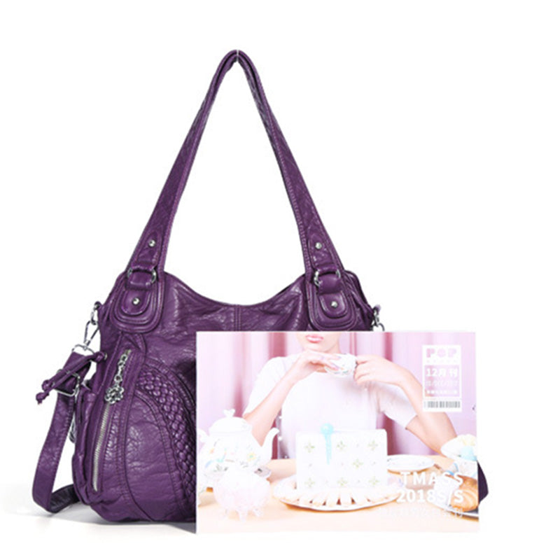 Einfarbige Hobo-Tasche für Damen