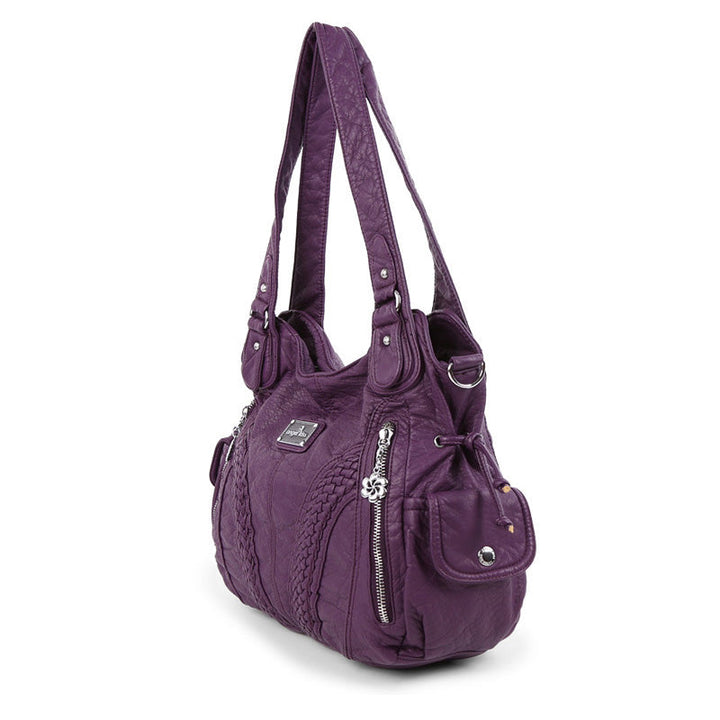 Einfarbige Hobo-Tasche für Damen