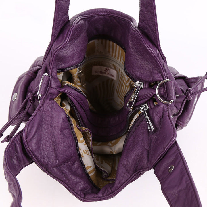 Einfarbige Hobo-Tasche für Damen
