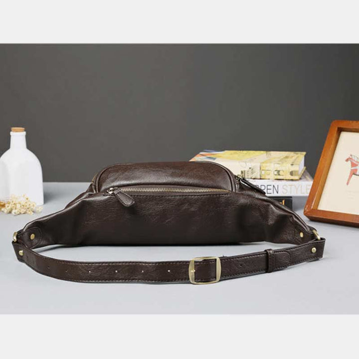 Kleine Schultertasche aus Leder, Umhängetasche, persönliche Tasche, Brust-/Schulterrucksack